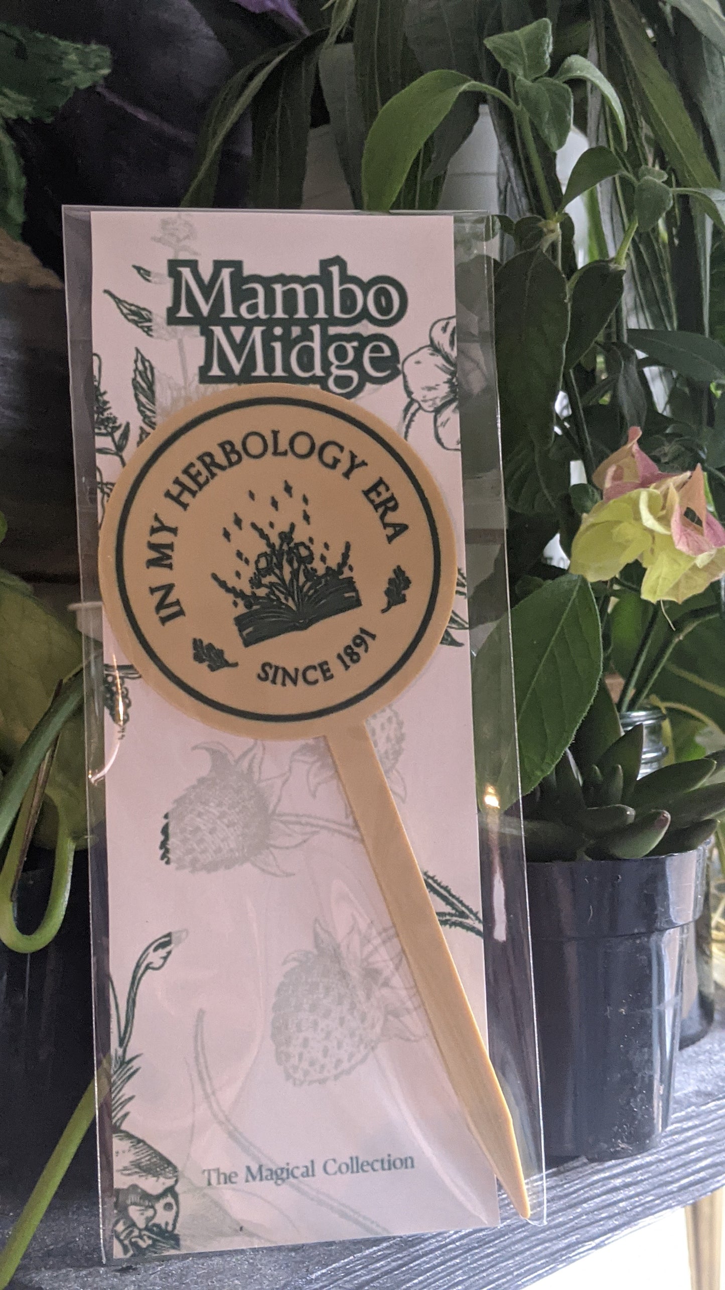 "In My Herbology Era" Plant Tag