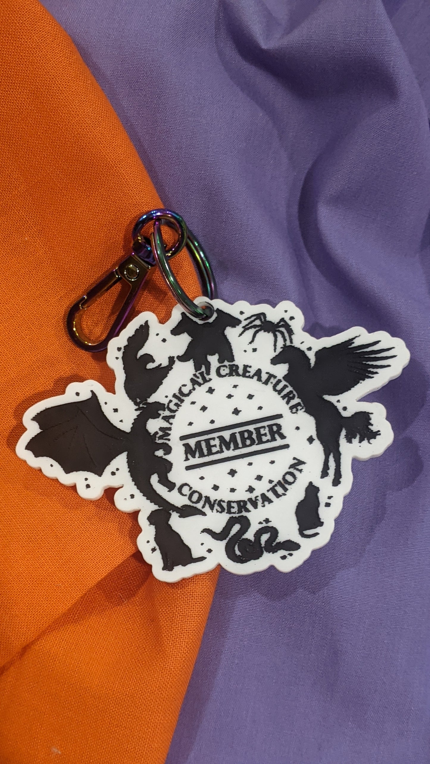 "Magical Creature Conservation Member" Keychain