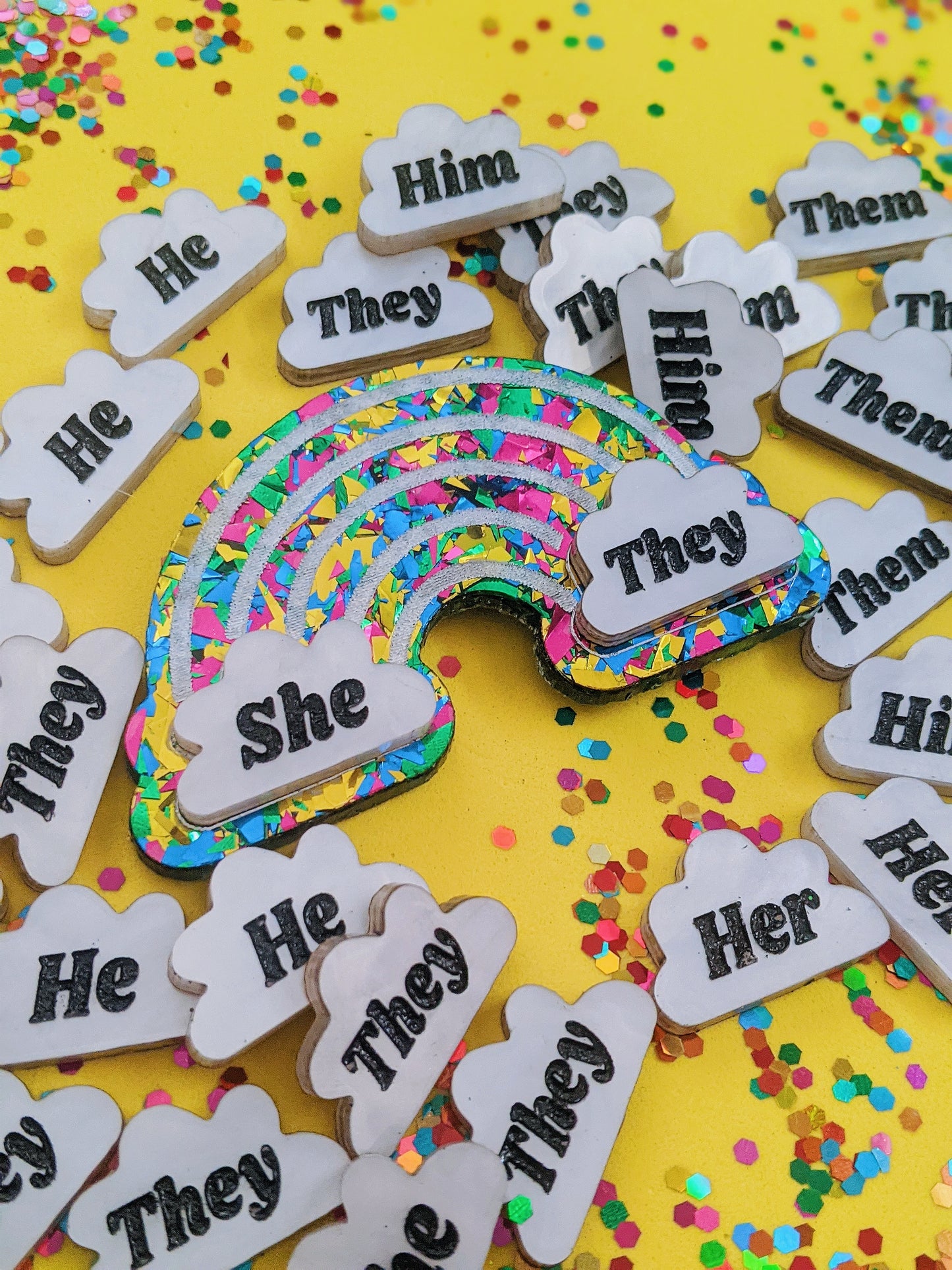 Custom Pronoun Pin