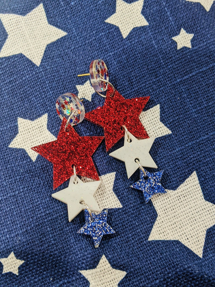 Star Dangle Earrings