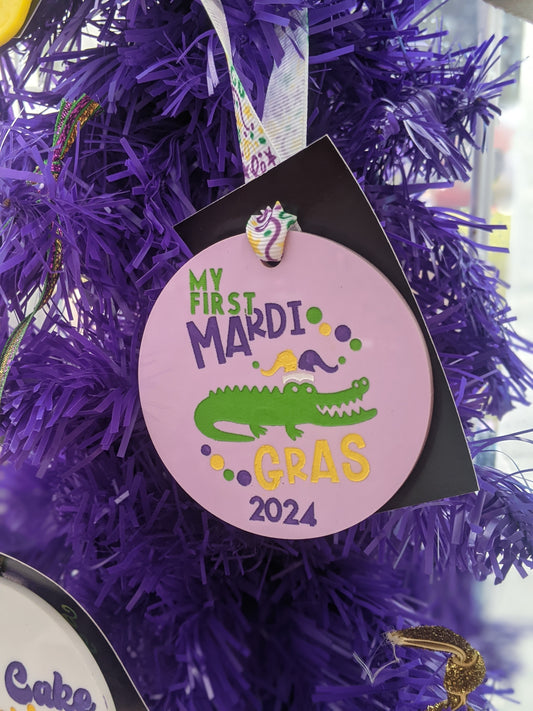 My First Mardi Gras Ornament