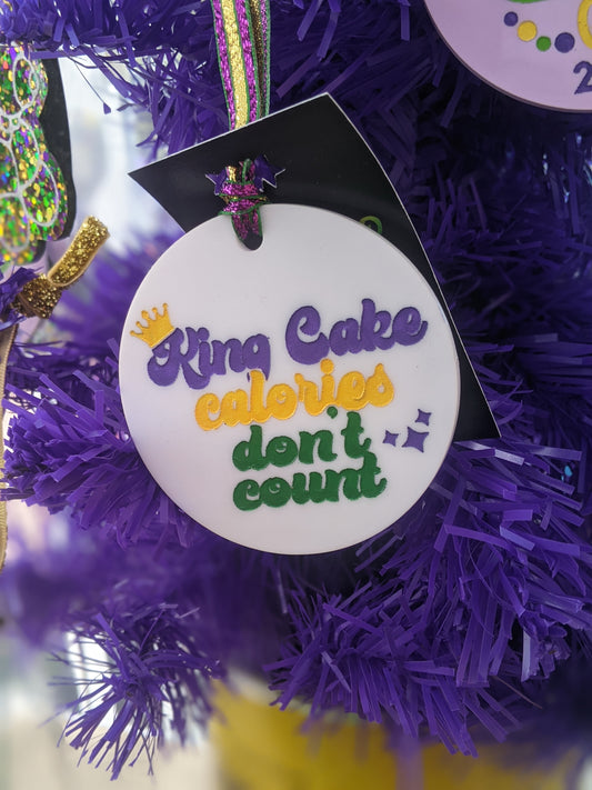 King Cake Calories Ornament